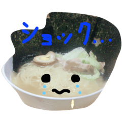 [LINEスタンプ] 食べ物に顔が生えましたよ。 
