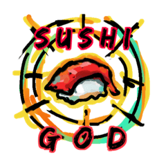 [LINEスタンプ] Sushi god