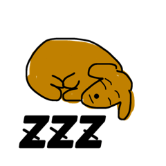 [LINEスタンプ] グータラ老犬ダックスモモ(イラスト版)