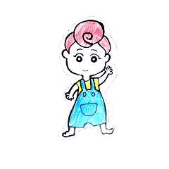 [LINEスタンプ] 前髪ろーるくん