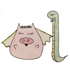 [LINEスタンプ] ぶたゴン