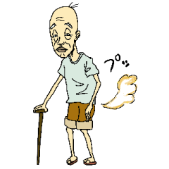 [LINEスタンプ] じじいの一日