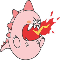 [LINEスタンプ] 腹が多くの恐竜
