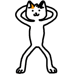 [LINEスタンプ] サム・シー - おかしい猫の画像（メイン）