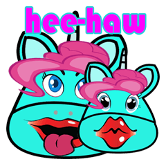 [LINEスタンプ] hee-haw 