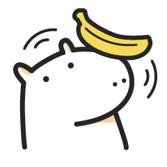 [LINEスタンプ] Hippo feed Banana (mini size)の画像（メイン）