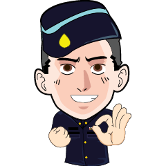 [LINEスタンプ] RTAF Security Forces Command(3)