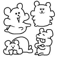 [LINEスタンプ] ハムスター☆ 毎日つかえる