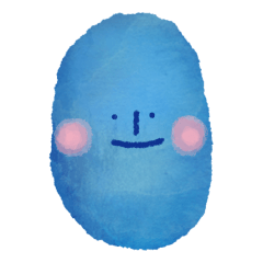 [LINEスタンプ] Little Blue Dot