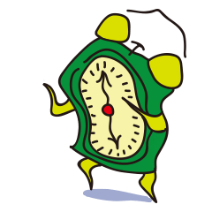 [LINEスタンプ] 寝坊する目覚まし時計