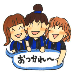 [LINEスタンプ] 青黒サッカー応援宣言Vo.2