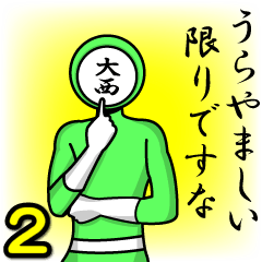 [LINEスタンプ] 名字マンシリーズ「大西マン2」