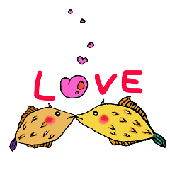 [LINEスタンプ] おさかなのきもち