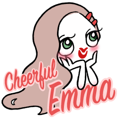 [LINEスタンプ] 朗らかなエマちゃん