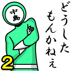 [LINEスタンプ] 名字マンシリーズ「中島マン2」