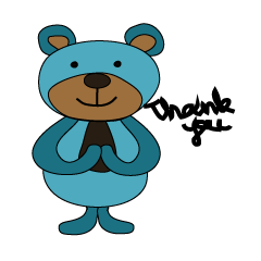 [LINEスタンプ] Bear Bear Blue
