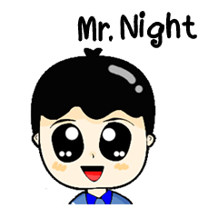 [LINEスタンプ] Mr. Night