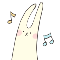 [LINEスタンプ] Healing Rabbit - Daily ver.