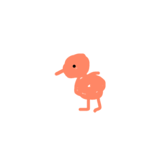 [LINEスタンプ] キウイ似の鳥