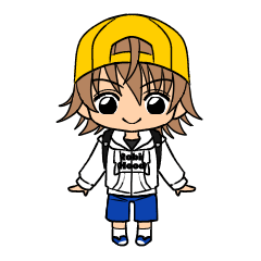 [LINEスタンプ] 小学生の男の子 タカジュン君