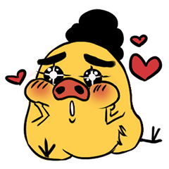 [LINEスタンプ] Fat chicken enjoy life