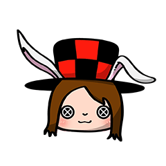 [LINEスタンプ] Button Magic Rabbit