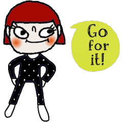 [LINEスタンプ] Dee Dee is cool.