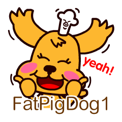 [LINEスタンプ] pet pet chef - fig pig