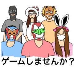 [LINEスタンプ] また本気でゲームする人達