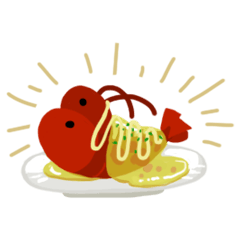 [LINEスタンプ] えびとかに