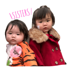 [LINEスタンプ] まがりSISTERS
