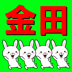 [LINEスタンプ] 超★金田(かねだ・かねた・かなだ・かなた)