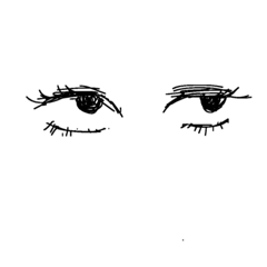 [LINEスタンプ] 目でかたる
