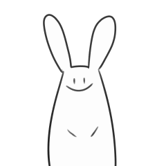 [LINEスタンプ] ぼううさぎ