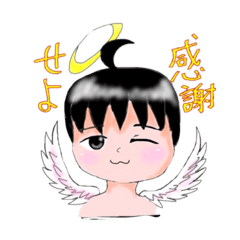 [LINEスタンプ] 笑撃のウザさを誇る天使のぷちぃ