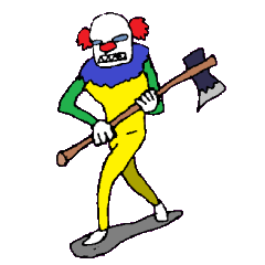 [LINEスタンプ] KM67 Killer Clown 3の画像（メイン）