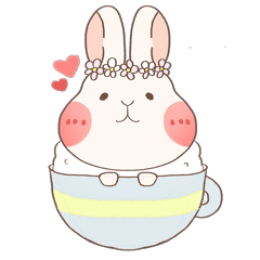 [LINEスタンプ] metoo the bunny