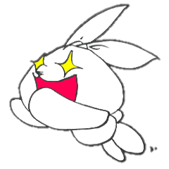 [LINEスタンプ] ビニール袋ウサギ