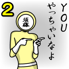 [LINEスタンプ] 名字マンシリーズ「須藤マン2」