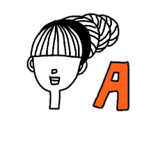 [LINEスタンプ] alphabet woman