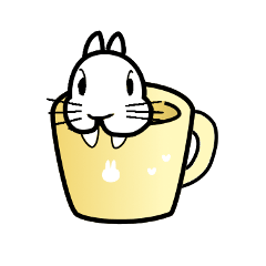 [LINEスタンプ] かわいいウサギのスタンプ 日常編