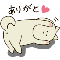 [LINEスタンプ] 無気力ないぬ