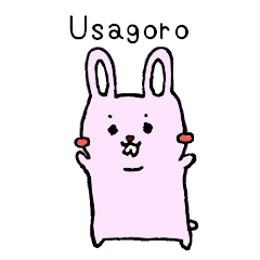 [LINEスタンプ] Usagoro (English Ver.)