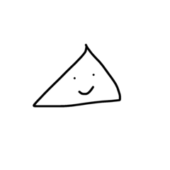 [LINEスタンプ] just triangle.