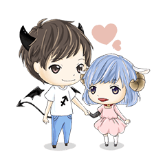 [LINEスタンプ] Couple's Daily L！fe