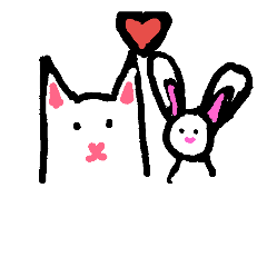 [LINEスタンプ] catty bunny
