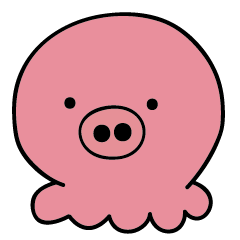 [LINEスタンプ] Octopus Pig