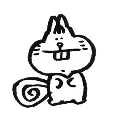 [LINEスタンプ] リスのひとこと