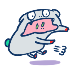 [LINEスタンプ] かぶりものくん