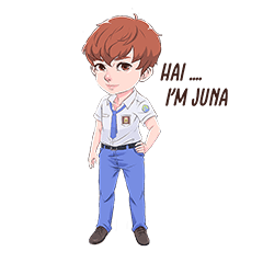 [LINEスタンプ] X_School (Juna Expression)